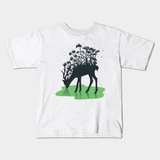 Summer Fairy - Cute Forest Deer Kids T-Shirt